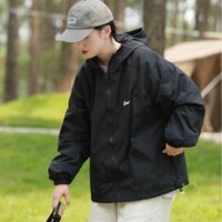 Áo khoác gió unisex 2 lớp PSALMIST có túi trong, Áo khoác dù chống nước, chống bụi phong cách Hàn Quốc