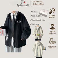 Áo khoác gió unisex fullbox nam nữ có mũ 2 lớp dày dặn chống nắng gió form rộng tay dài Lyihome.20