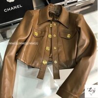 Áo khoác giữ ấm chống lạnh cỡ lớn áo khoác Hàn áo khoác da cảm giác thiết kế áo khoác ngắn nữ mẫu mới mùa xuân thu 2025 áo khoác da cổ điển kiểu Mỹ đi xe máy áo khoác ngắn dáng rộng áo khoác cửa hàng nữ