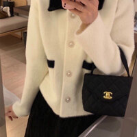 ÁO KHOÁC HÀN QUỐC LÔNG THỎ MỀM MỊN PHỐI TÚI