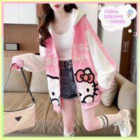 ÁO KHOÁC HELLO KITTY CÓ NÓN CHẤT CAO CẤP HÀNG CHUẨN LOẠI 1