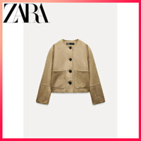 Áo khoác hiệu ứng da lộn mới của ZARA dành cho nữ