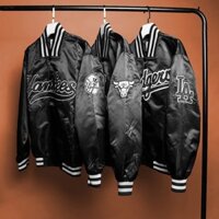 Áo khoác Hiphop/Streetstyle Varsity Majestic màu đen Dodgers - Chất nỉ bông - Bối Bối Store [JKT207]