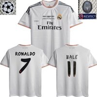 Áo khoác hoàng gia 13 / 14 số 7 C Robin Zema Belle La Moth Madrid Retro Áo bóng đá tay ngắn sân nhà