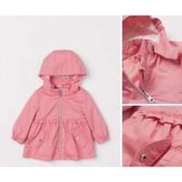 Áo khoác hồng yêu có mũ cho bé gái săn sale China sz 6-9m, 12-18m, 1.5-2y