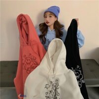 Áo khoác Hoodie - Áo khoác nỉ ngoại in hình con gấu - ÁO KHOÁC 9X