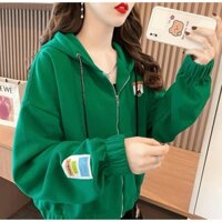 Áo Khoác Hoodie Dây Kéo Hoạ Tiết Ngực Sành Điệu Thời Trang SK24