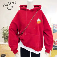 Áo khoác Hoodie Form rộng In hình mini Thỏ Ôm Cà Rốt siêu dể thương T151