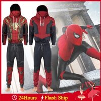 Áo Khoác Hoodie Hóa Trang Người Nhện Phong Cách Đường Phố Cho Nam