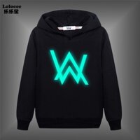 Áo khoác hoodie in logo Alan Walker phát sáng