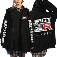 Áo Khoác hoodie Kéo Khóa ae86 r34 skyline gtr jdm Mango Thời Trang