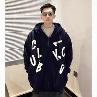 Áo KHOÁC Hoodie KOL Nam Nữ Ulzzang Unisex - ĐEN - Size M