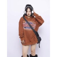 Áo khoác hoodie mũ from to chữ in PET cao cấp chất liệu nỉ lông cừu 2 mặt dày dặn, màu vàng kem dịu dàng.TH168