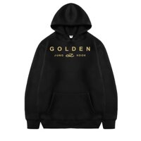 Áo Khoác hoodie Mùa Đông Ấm Áp In Hình jungkook Vàng kpop bangtan jung kook Thời Trang Đường Phố unisex