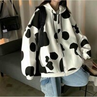 Áo khoác hoodie nam nữ, áo nỉ, áo khoác kiểu dáng BÒ SỮA hottrend 2021 - SIZE L