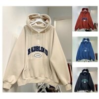 Áo Khoác Hoodie Nam Nữ Big Size Nỉ Phối Khóa Kéo Thêu BAD BLOOD Siêu Ngầu TPLDhoodie140