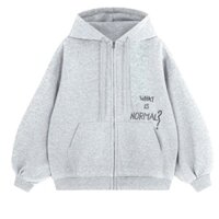 Áo Khoác Hoodie Nam Nữ Form Boxy NORMAL Chữ Thêu, Tay Phồng Phong Thái Trẻ Năng Động Hot tp03