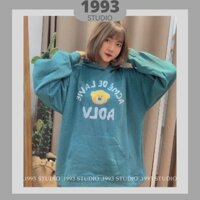 Áo khoác Hoodie Nam, Nữ Hoodie Basic Unisex Nỉ From Rộng Over size Nhiều màu Gấu ADLV.