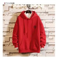 Áo Khoác Hoodie Nỉ Bông - Lục Lăng Unisex Nam Nữ Form Rộng Ulzzang KUN - ĐỎ,M