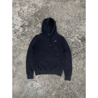 Áo khoác hoodie nỉ có mũ hiệu Nike màu đen mini Swoosh size Mkid