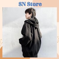 Áo Khoác Hoodie Nỉ Dài Tay Có Khóa Kéo 2 Màu G055