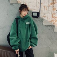 ÁO KHOÁC HOODIE NỈ NGOẠI Ảnh Thật họa tiết in chữ UNDER.BROKEN - Xanh - L