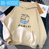 ÁO KHOÁC HOODIE NỈ UNISEX IN MILK SIÊU CUTE ÁO KHOÁC HOODIE LOCAL BRAND FORM RỘNG NAM NỮ NHIỀU MÀU