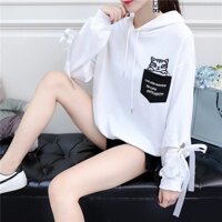 ÁO KHOÁC HOODIE NỮ IN TÚI MÈO SIÊU DỄ THƯƠNG HP8000 [bonus]