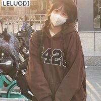 Áo khoác hoodie nữ LELUODI A28J125 thoải mái thời trang