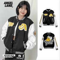 ÁO KHOÁC HOODIE NÚT BẤM BÓNG CHÀY ANGEL LAND SIÊU HOT TH - ĐEN - L