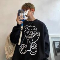 ÁO KHOÁC HOODIE SWEATER NAM NỮ  - ĐEN,M