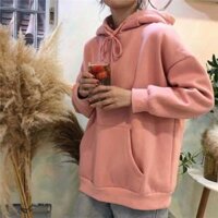 Áo khoác hoodie trơn nỉ lót bông nam nữ - size,XL