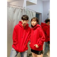 ÁO KHOÁC HOODIE UNISEX COUPLE NAM NỮ CHẤT VẢI DÀY DẶN, ÁO KHOÁC NỈ THU ĐÔNG - TRẮNG,FREE SIZE