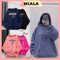 Áo Khoác Hoodie Zip CAMPOUT có mũ Áo nỉ Nam Nữ Form Rộng In Lụa Cao Cấp nhiều màu. MIALA