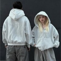 Áo Khoác Hoodie Zip Form Boxy Chữ Dập Nổi NQ30FORUM Form Rộng Kiểu dáng Hàn Quốc VAStore