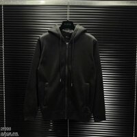 Áo Khoác Hoodie Zip Màu Đen Trơn Form Rộng Dày Dặn Chất Nỉ Bông Dày Dặn