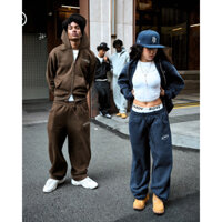 Áo Khoác Hoodie Zip Nỉ Bông Dây kéo 2 chiều | HDB LOGO ZIP HOODIE