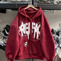 Áo Khoác Hoodie Zip Unisex : TAILOREN ĐỎ