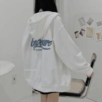Áo Khoác Hoodie Zip Winner Form Rộng 2 Màu Ulzzang - Trắng