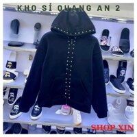 Áo khoác hoodies mũ đinh nam nữ ấm áp