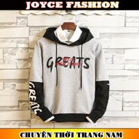 ÁO KHOÁC HOODIES THU ĐÔNG VẢI NỈ NAM VẢI CO GIÃN THẤM HÚT MỒ HÔI CỰC CHẤT JOYCEFASHION JF006