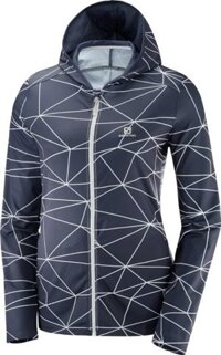 ÁO KHOÁC JACKET SALOMON thun lạnh chống nắng thể thao nữ Salomon COMET HOODIE W L37972200 (Tím) - L40083600 (xám)