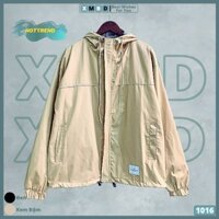 Áo Khoác Jackets KaKi 2 Lớp Trơn Đơn Giản Chất Siêu Đẹp Bomber Trơn LOGO TÚI - AK1016