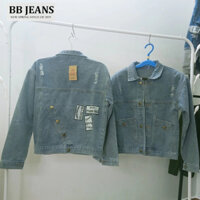 Áo khoác jean chống nắng BB Jeans phân loại Rugyb form vừa size 40-62kg