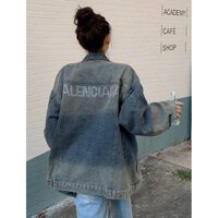 Áo khoác jean  Denim Ba.len Phong Cách unisex nam nữ thời trang QC XỊn