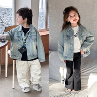 Áo khoác Jean denim phong cách cho bé A231