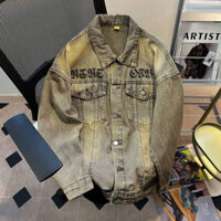 áo khoác jean denim phong cách mỹ nam nữ thời trang QC cao cấp( Có ảnh thật)
