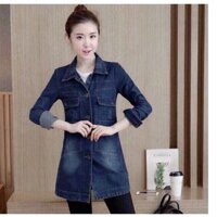 ÁO KHOÁC JEAN FORM DÀI 0048MS