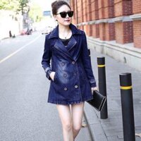 ÁO KHOÁC JEAN FORM DÀI CỔ VEST