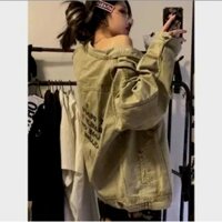 Áo Khoác Jean HipHop Cực Chất, Áo Khoác Bò Dáng Rộng